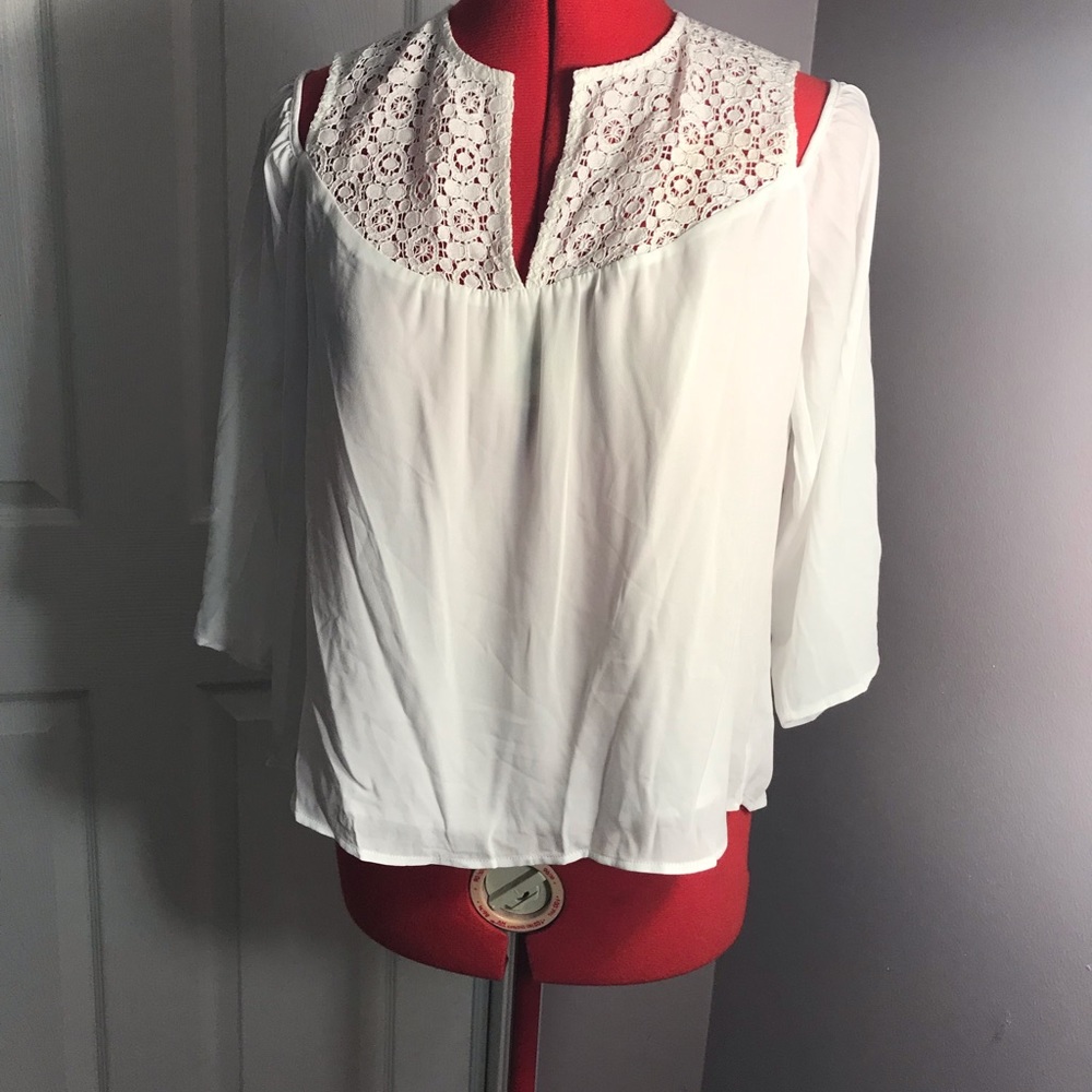 White BCBG blouse